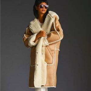 ANTHROPOLOGIE Pilcro Reversible Sherpa Coat (S)